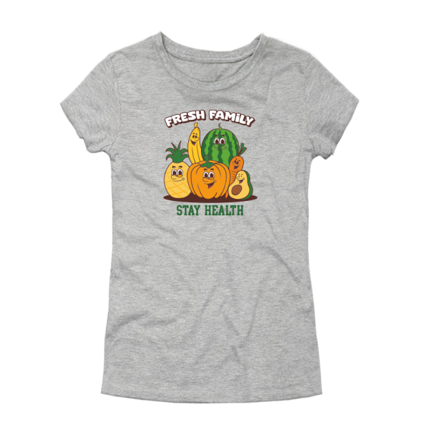 Дамска тениска с цветен принт FRESH FAMILY Дамска тениска с цветен принт FRESH FAMILY